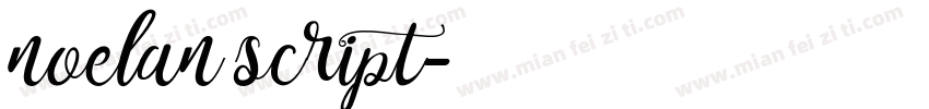 noelan script字体转换